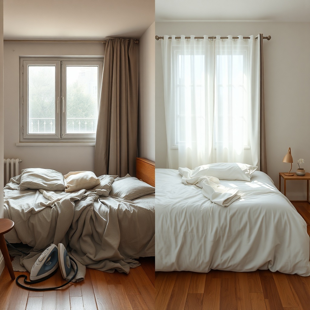 Antes e Depois do Caos: Como a IroningHero Salva Airbnb e Empresas em Lisboa